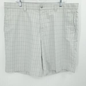 Callaway Shorts Men 40 Gray Plaid X Series Chino Golf Stretch Casual Lightweight